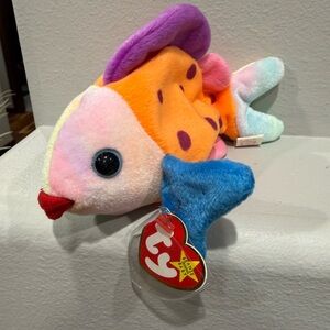 Ty Beanie Baby Colorful Fish - Lips